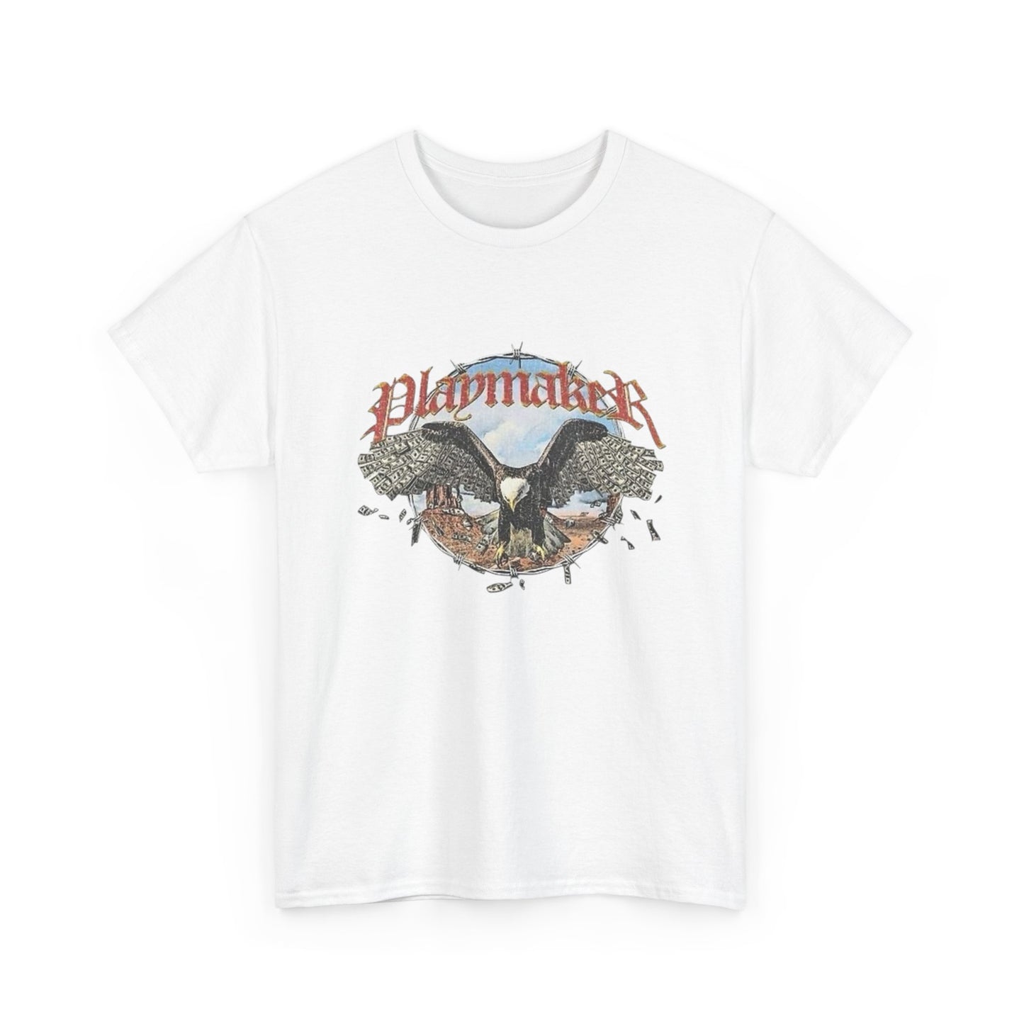 Playmaker Eagle Graphic T Shirt Unisex Heavy Cotton Tee