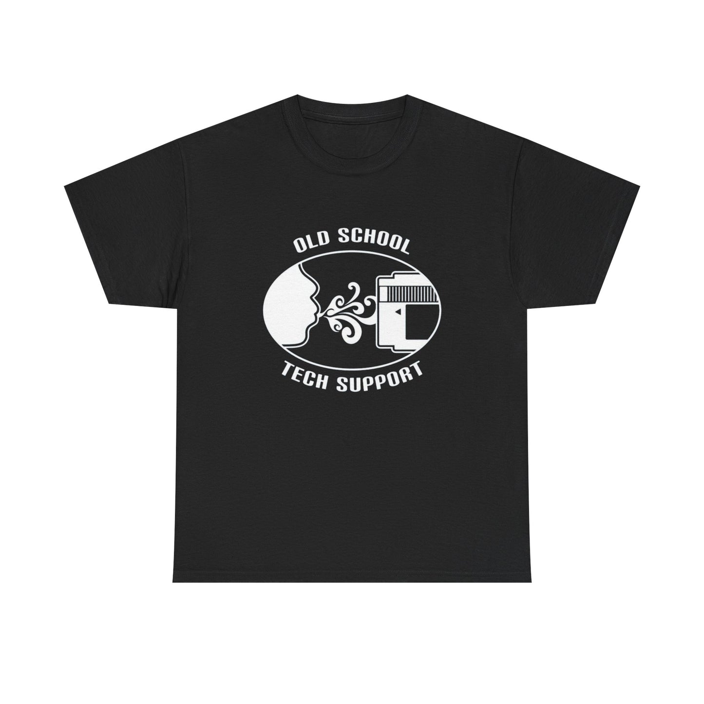 Old School Tech Support Graphic T Shirt NEW ADULT Unisex Heavy Cotton Tee