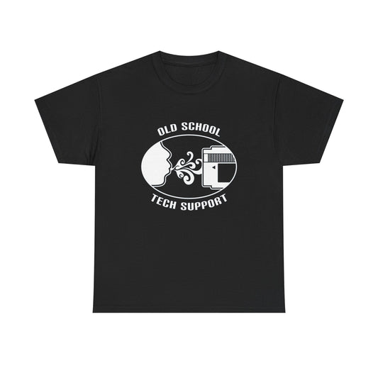 Old School Tech Support Graphic T Shirt NEW ADULT Unisex Heavy Cotton Tee