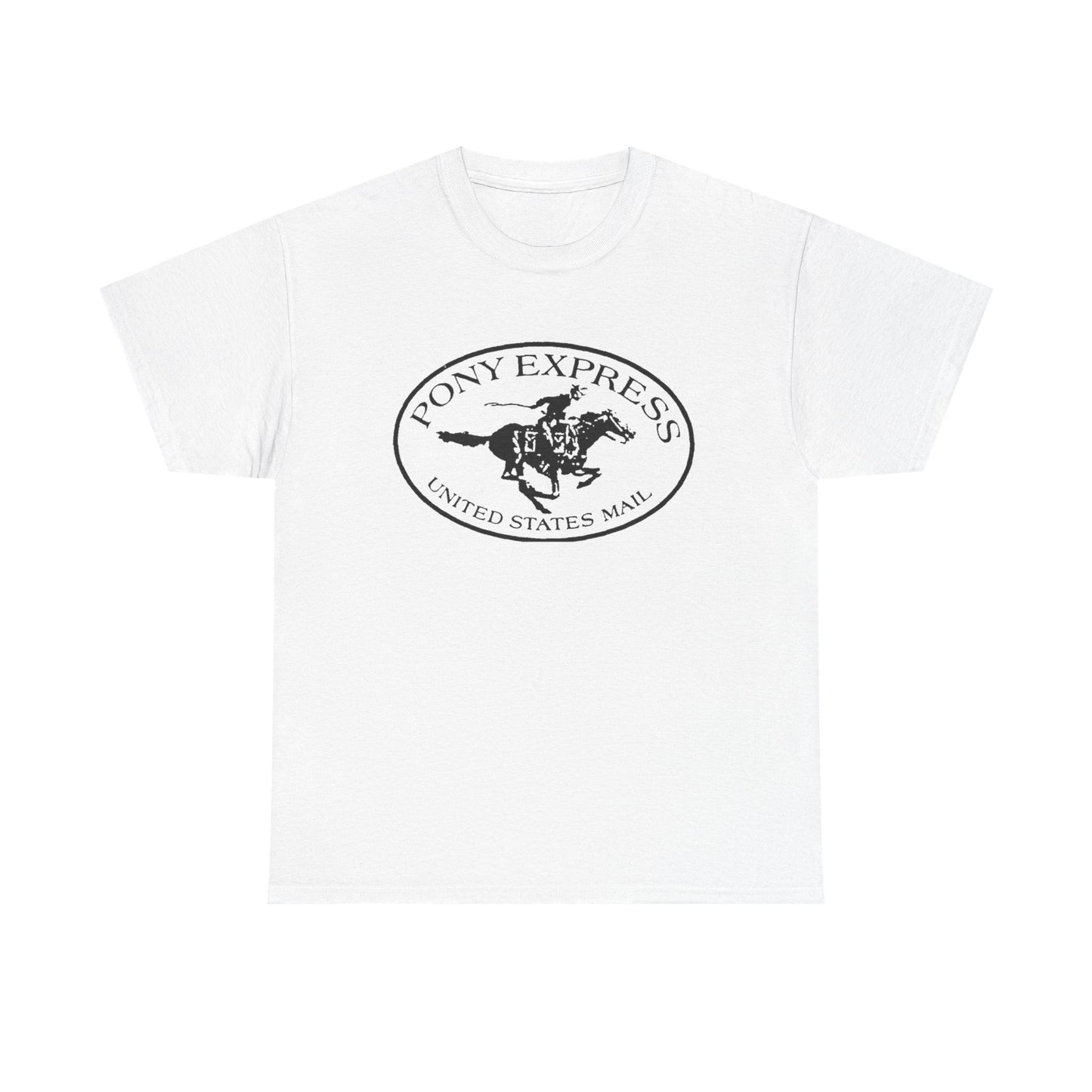 Pony Express Vintage USA Graphic T Shirt Unisex Heavy Cotton Tee