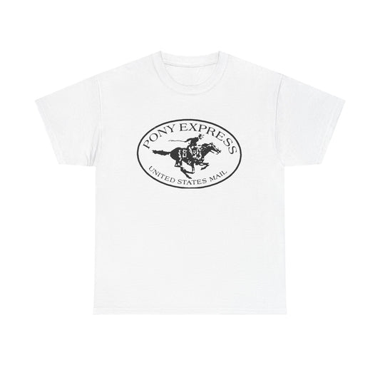 Pony Express Vintage USA Graphic T Shirt Unisex Heavy Cotton Tee