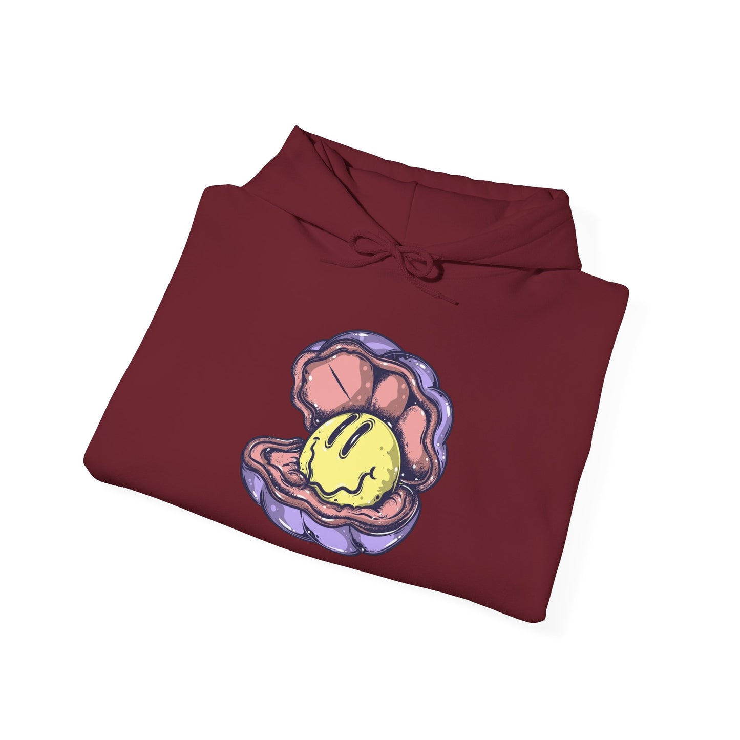 Happy Clam Graphic Hoodie Unisex Heavy Blend™ Hooded Sweatshirt