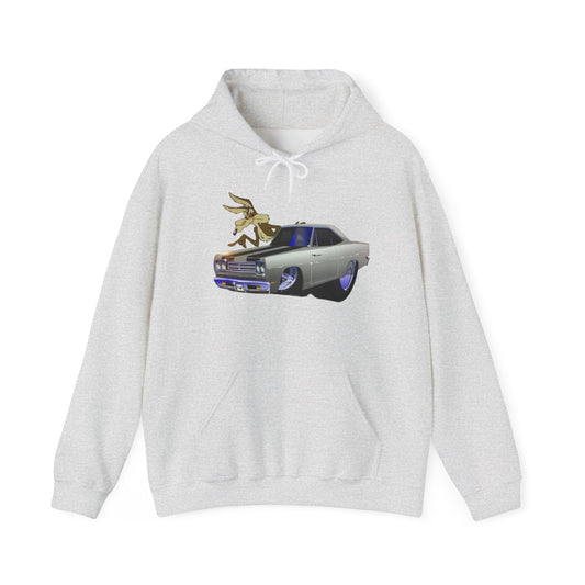 Plymouth Roadrunner Classic Graphic Hoodie NEW Unisex Heavy Hooded Sweatshirt