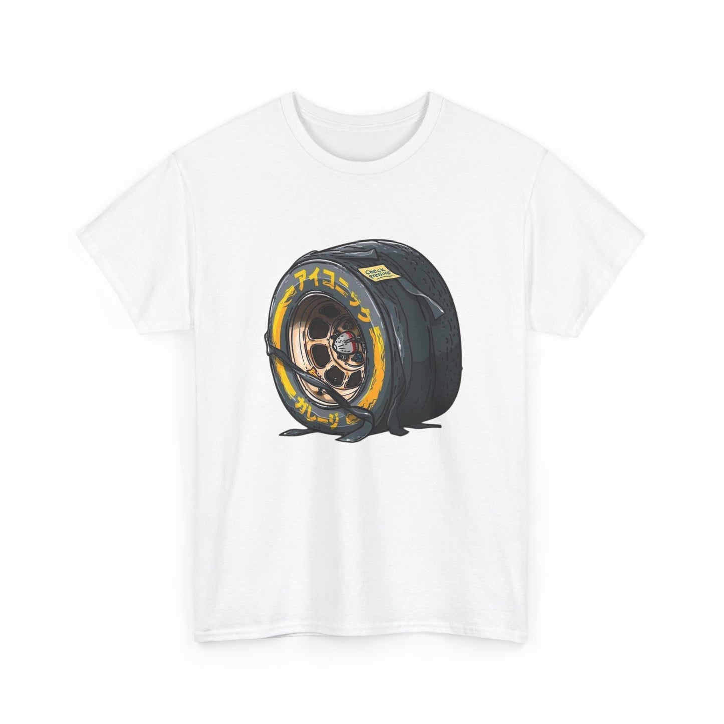 JDM Drifting Tire Cartoon Cars Graphic T Shirt Unisex Gift New AMERICAN VINTAGE
