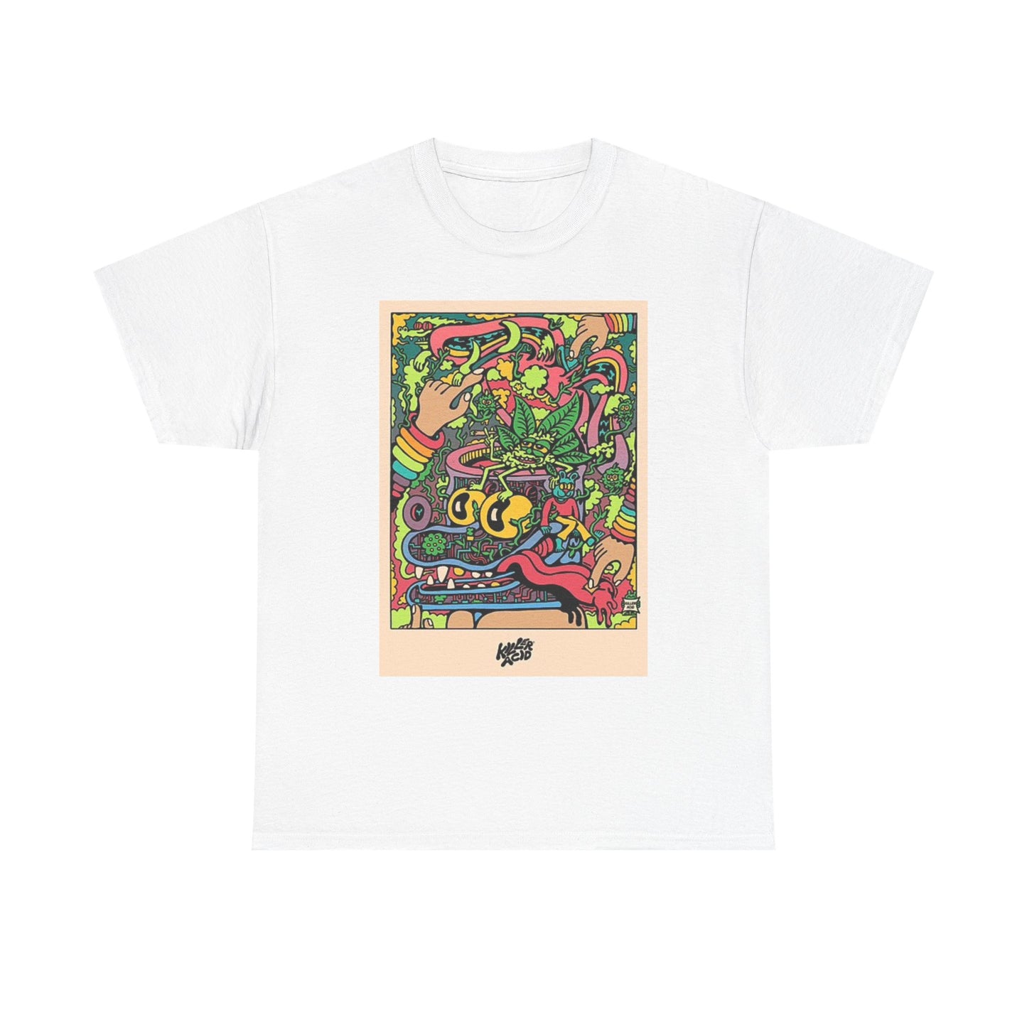 Killer Acid Graphic T Shirt Vintage Weed Poster Retro Unisex Heavy Cotton Tee