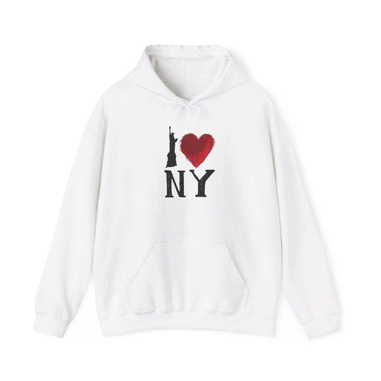 I Love New York Graphic Hoodie Unisex Heavy Blend™ Hooded Sweatshirt