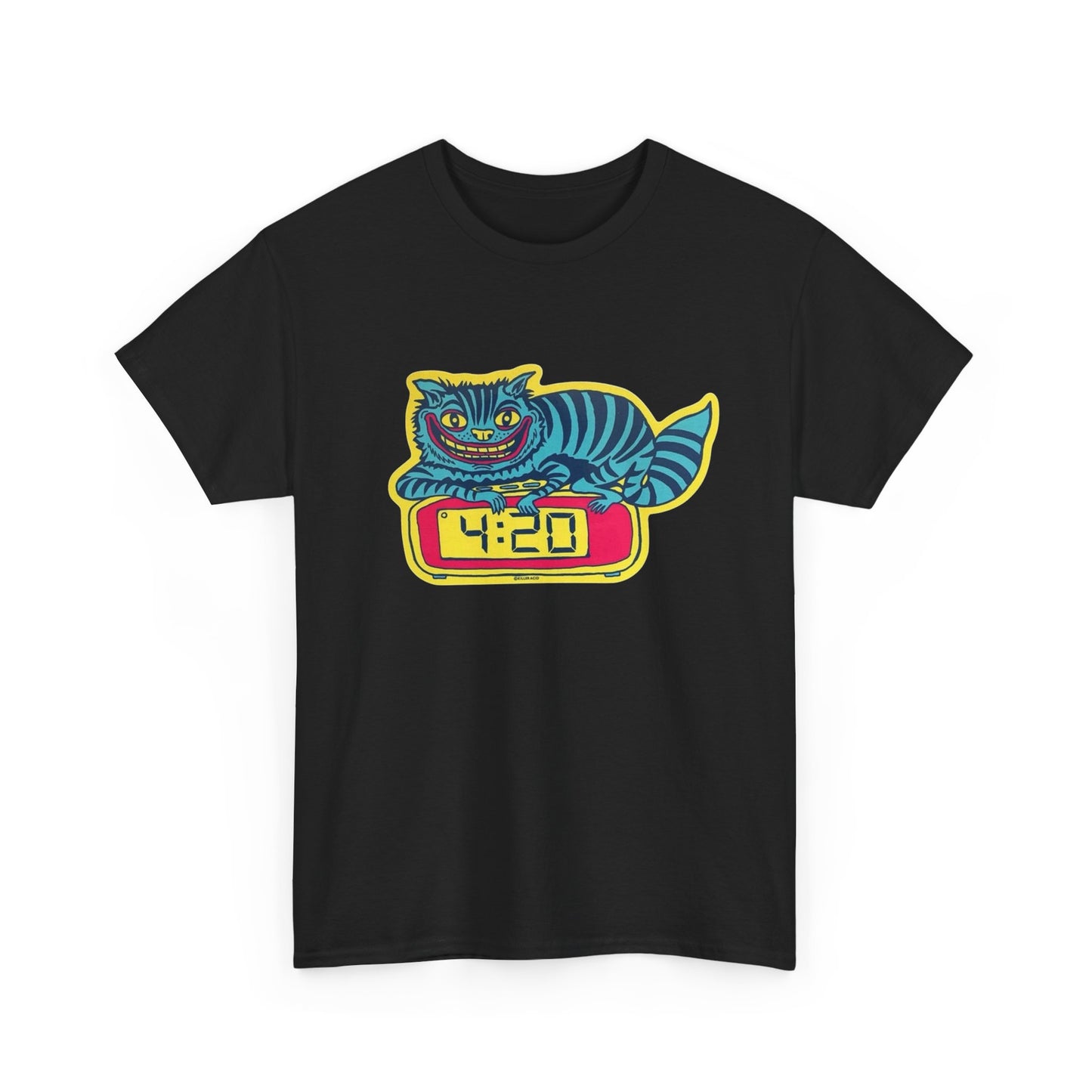 420 Cat Alarm T-Shirt NEW Gift Unisex Heavy Cotton Tee