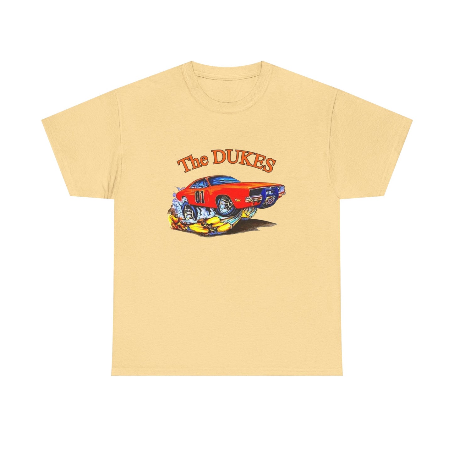 The Dukes Charger Hazzard County Vintage Graphic T Shirt Unisex Heavy Cotton Tee