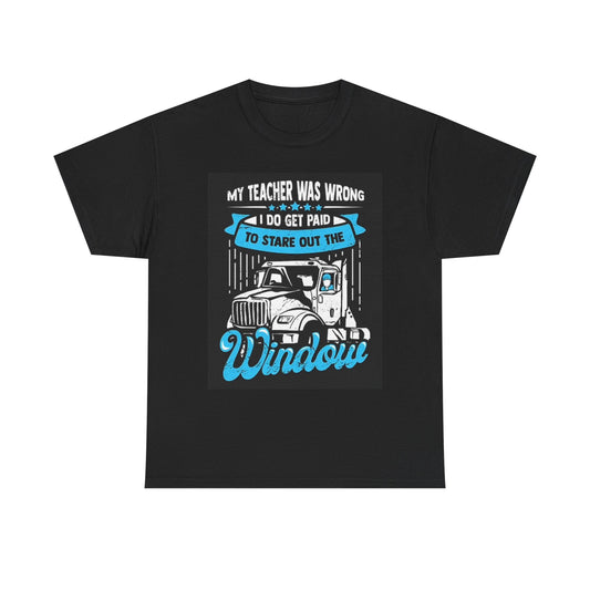 Funny Truck Driver Graphic T Shirt Unisex Heavy Cotton Tee