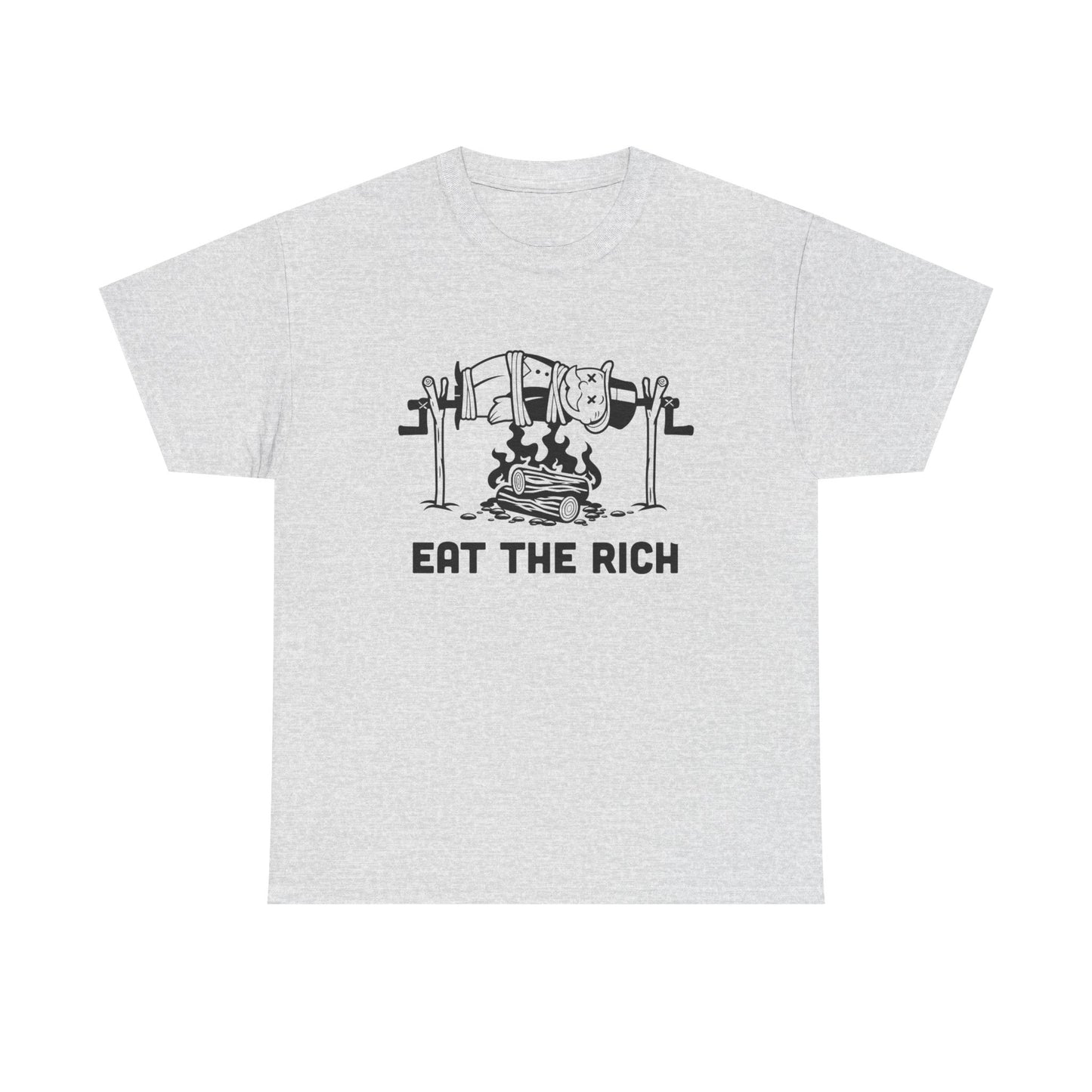 Eat The Rich Graphic T Shirt Unisex Heavy Cotton Tee