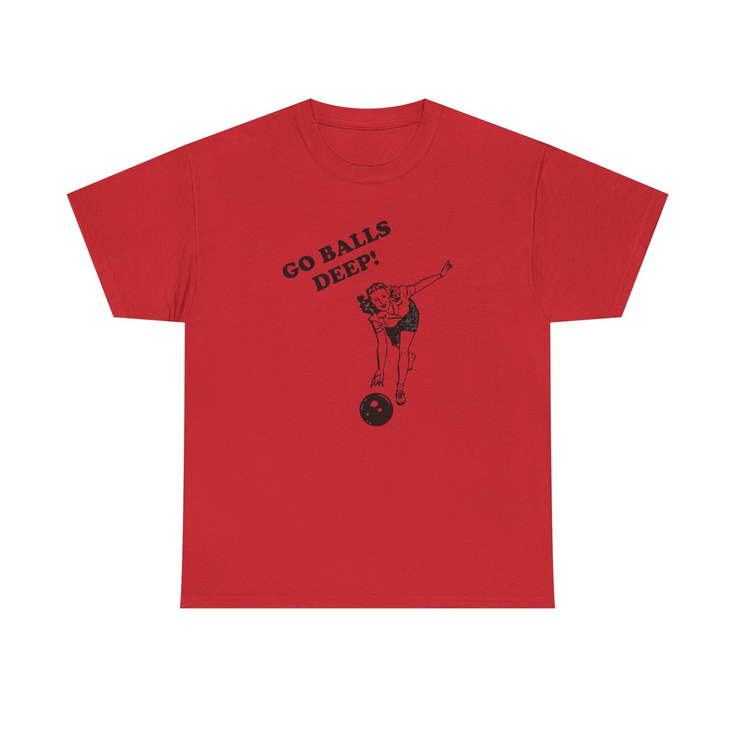 Go Balls Deep Graphic T Shirt Funny Sex Jokes Graphic T Shirt S-5XL NEW Cotton