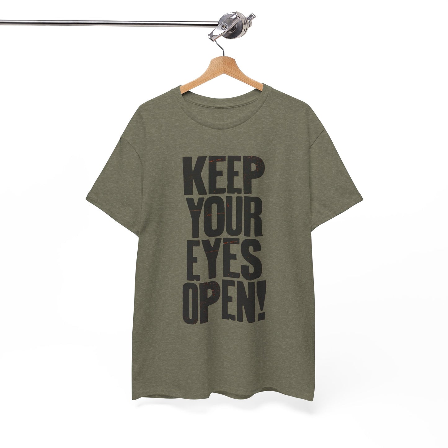 Keep Your Eyes Open Graphic T Shirt Unisex Heavy Cotton Tee