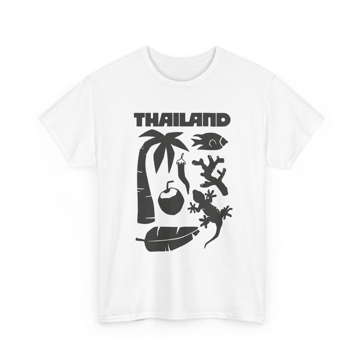 Thailand Travel Icons T-Shirt Men's Graphic Tee