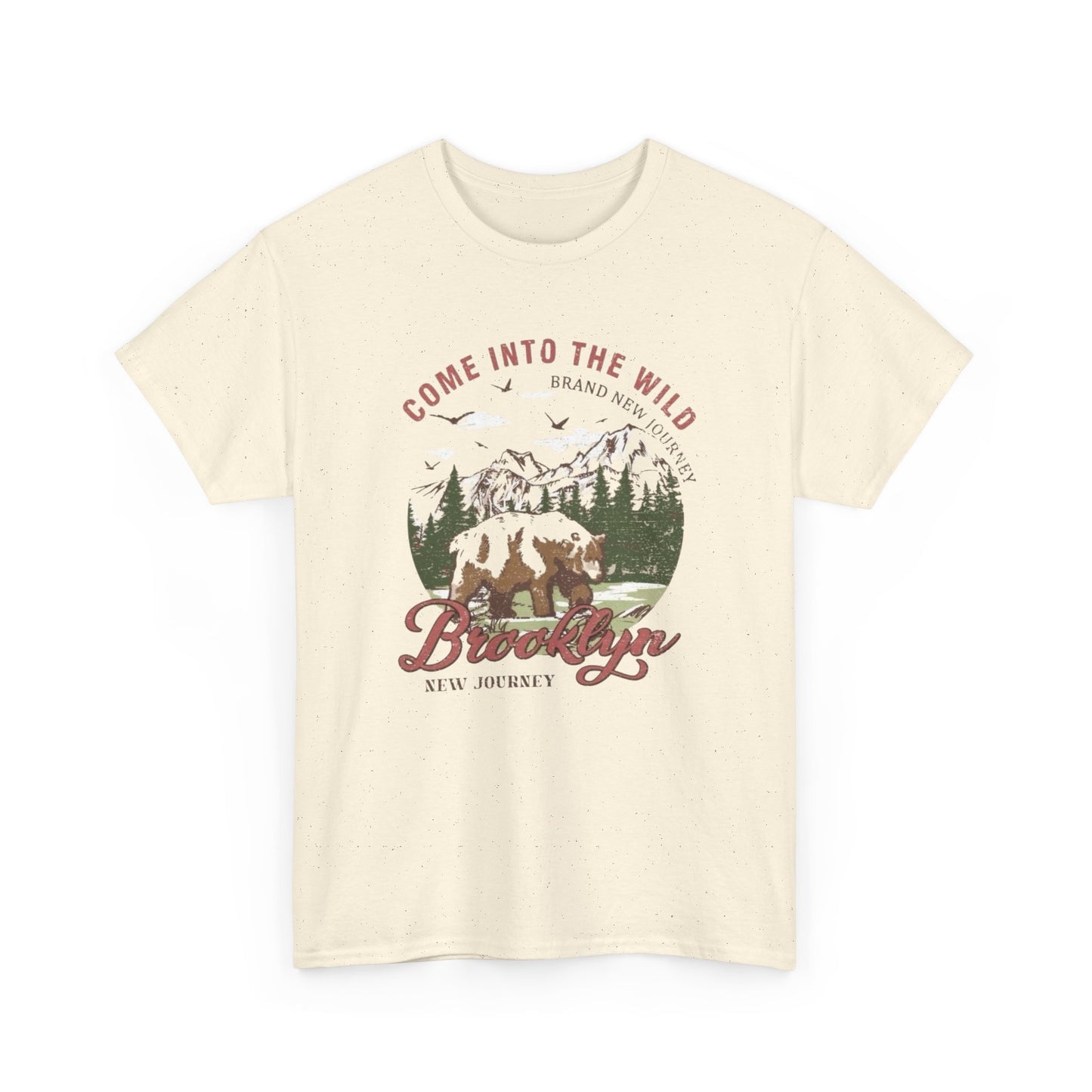 Come Into The Wild Graphic T Shirt Unisex Heavy Cotton Tee