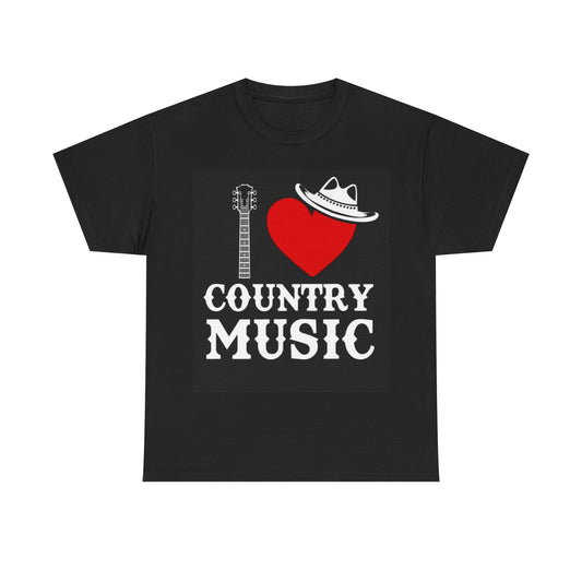I love Country Music Tshirt Country Fest Wallen Hank Jr USA Unisex Heavy Cotton