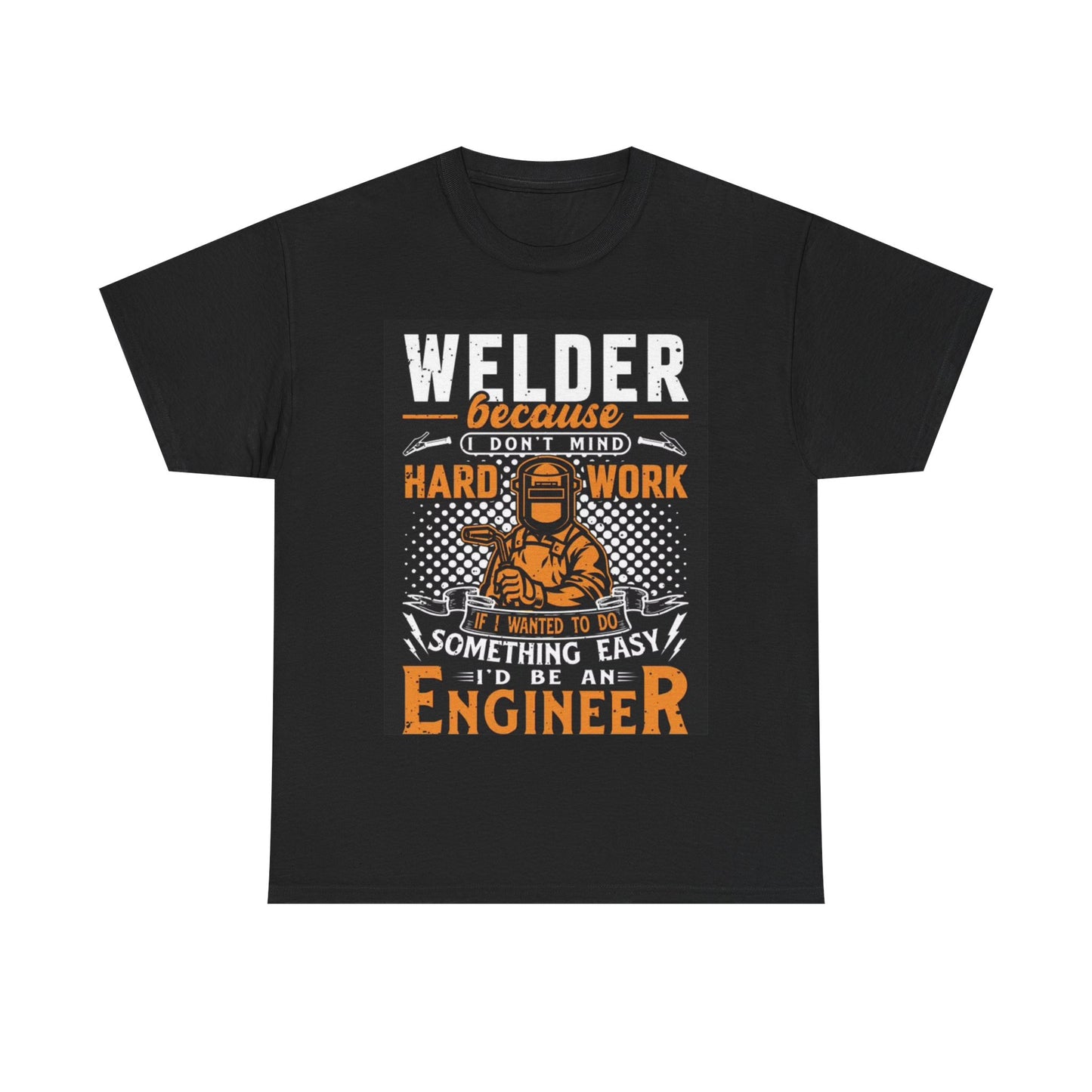 Welder T-shirt Blue Collar Gift WorkShirt Construction Unisex Heavy Cotton Tee