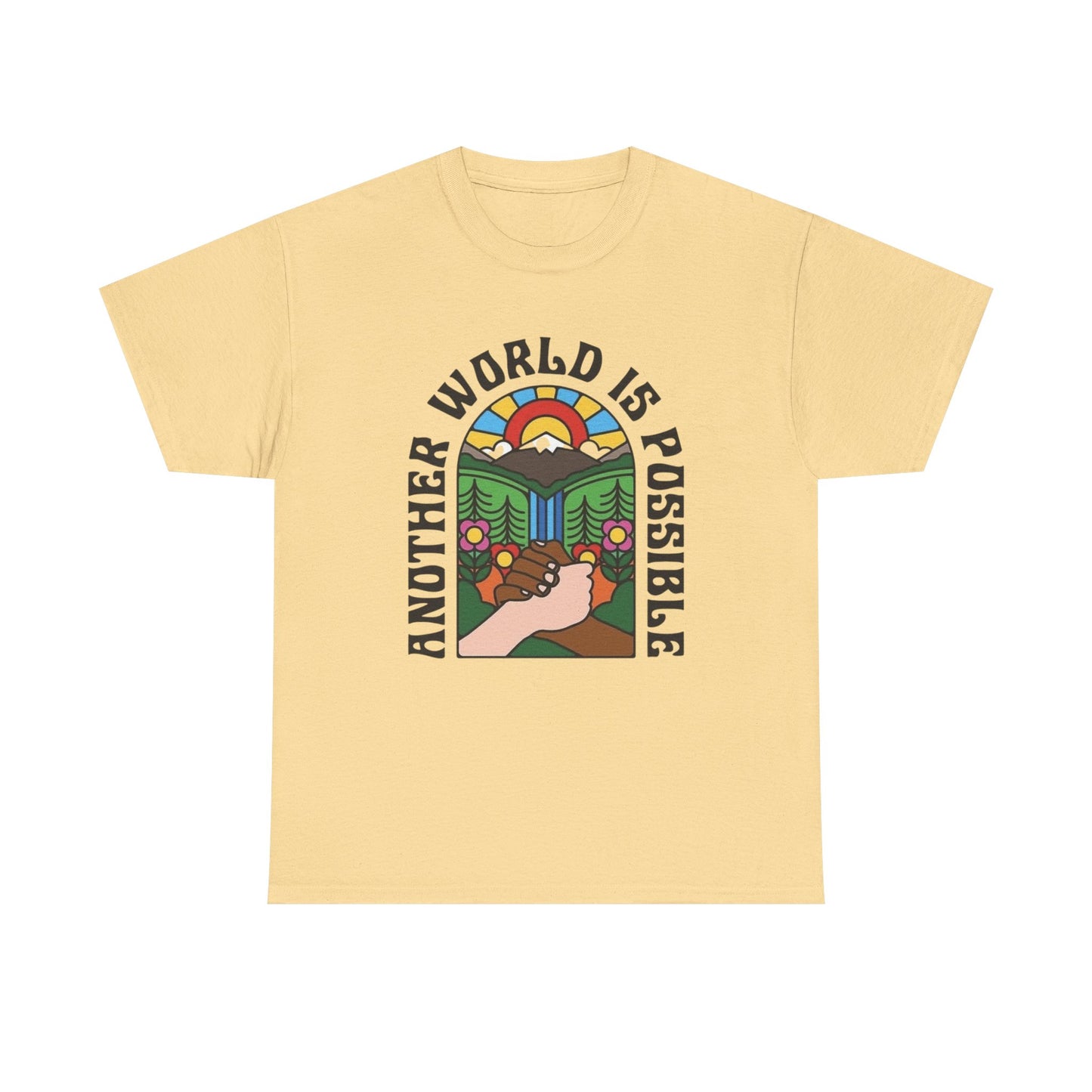 Another World Is Possible Graphic T Shirt NEW ADULT Unisex Heavy Cotton Tee