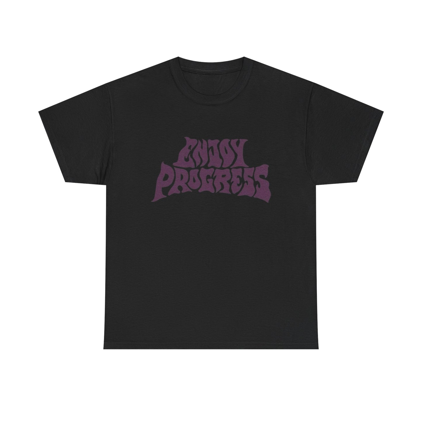 Enjoy Progress Vintage Graphic T-Shirt Unisex Comfy Heavy Cotton Tee