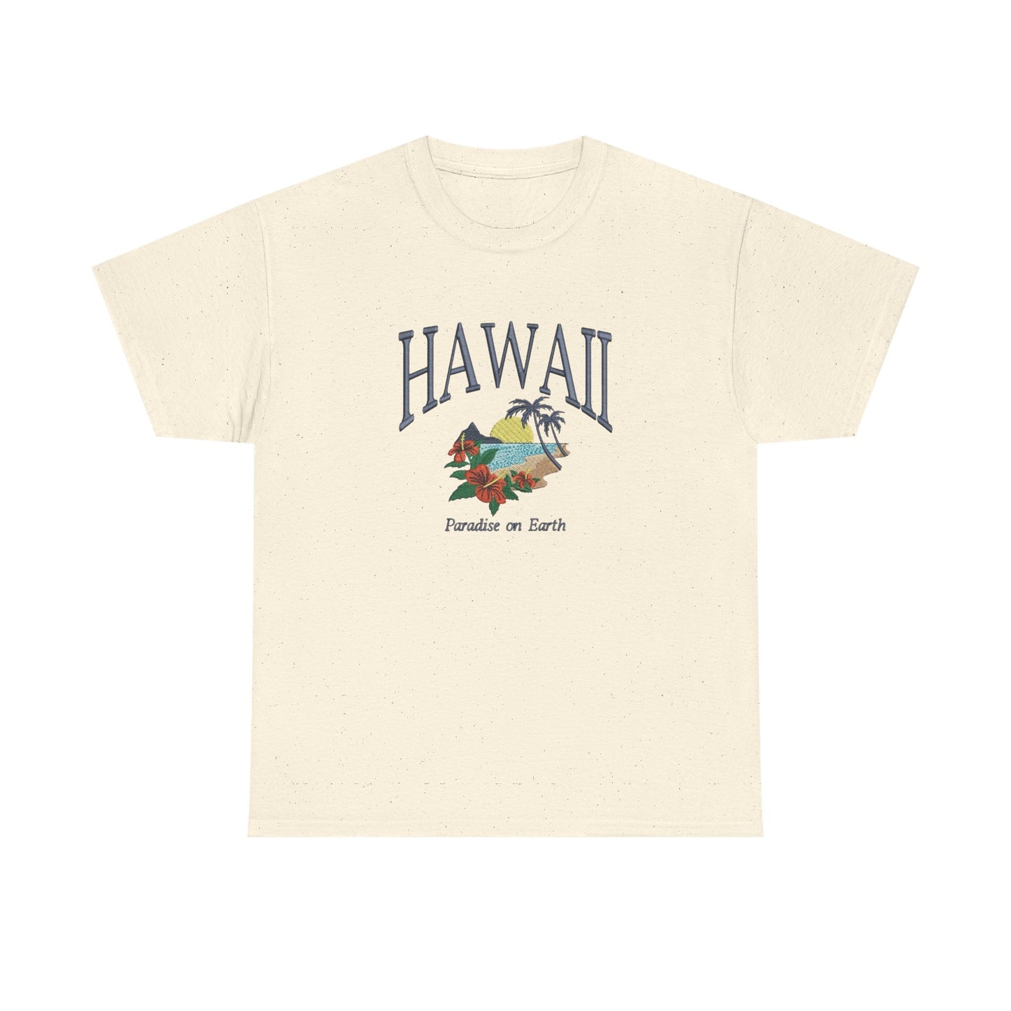 Hawaii Paradise On Earth Graphic T Shirt NEW Unisex Heavy Cotton Tee