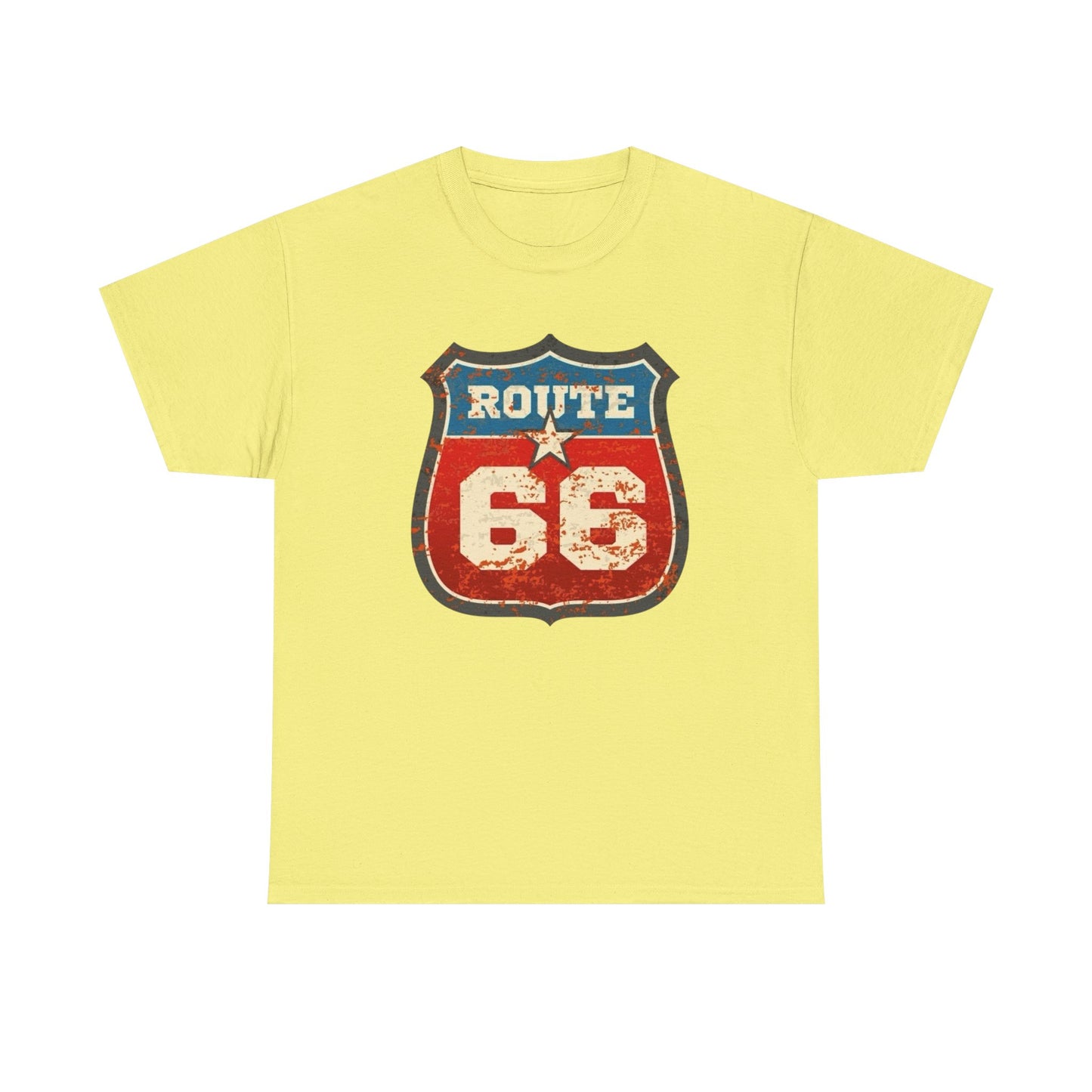 Route 66 Muscle Car Tour Graphic T-Shirt Cotton Tee New Gift Vintage
