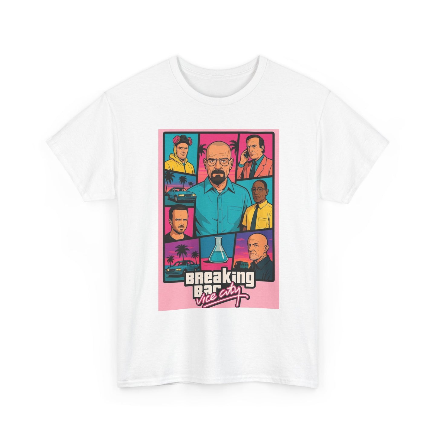 Vice City Breaking Bad Retro Graphic T Shirt NEW ADULT Tee
