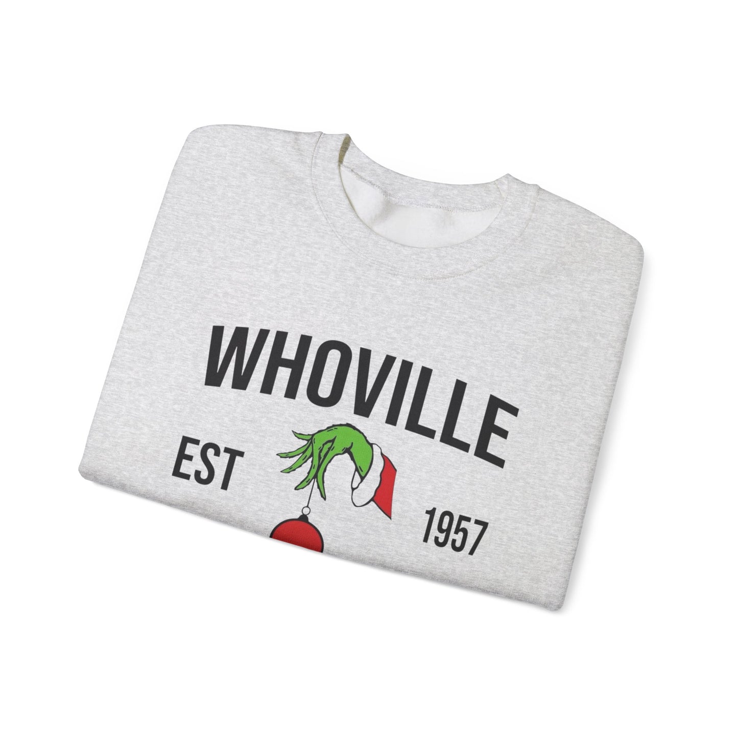 Whoville Grinch Christmas Sweater NEW Unisex Heavy Blend™ Crewneck Sweatshirt