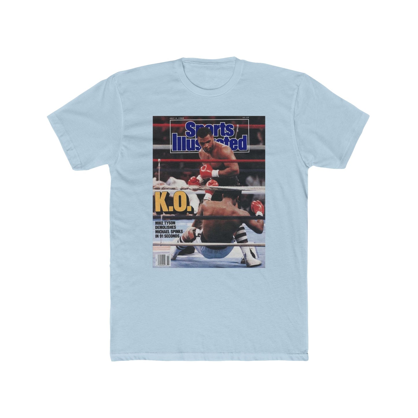 Mike Tyson Tshirt vintage New York  Men's Cotton Crew Tee boxing mma wrestling