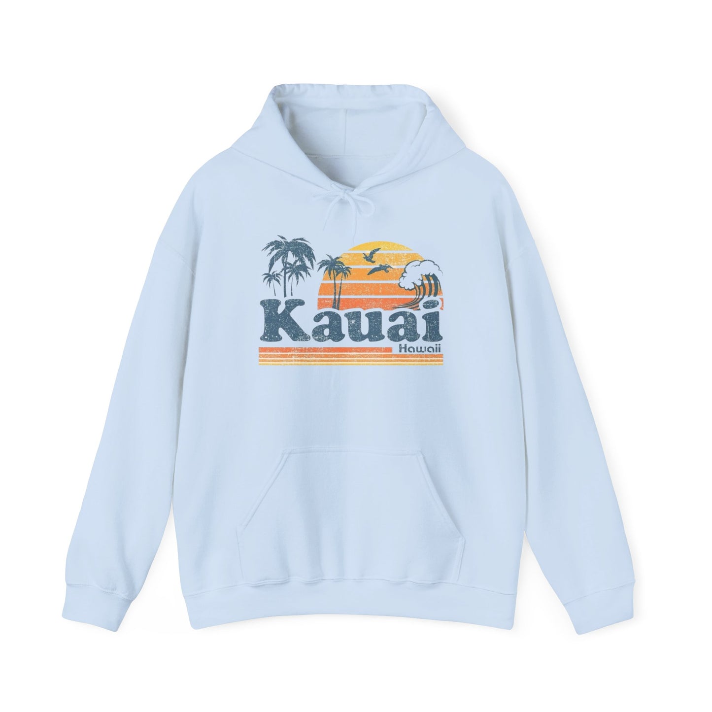 Kauai Hawaii Graphic Hoodie Unisex Heavy Blend™ Hooded Sweatshirt