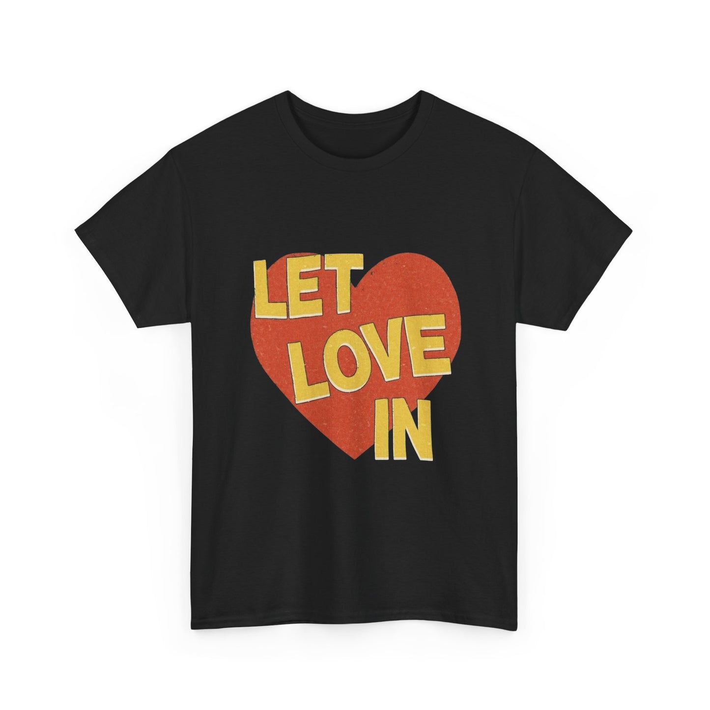 Let Love In Graphic T Shirt Unisex Heavy Cotton Tee Gift Vintage