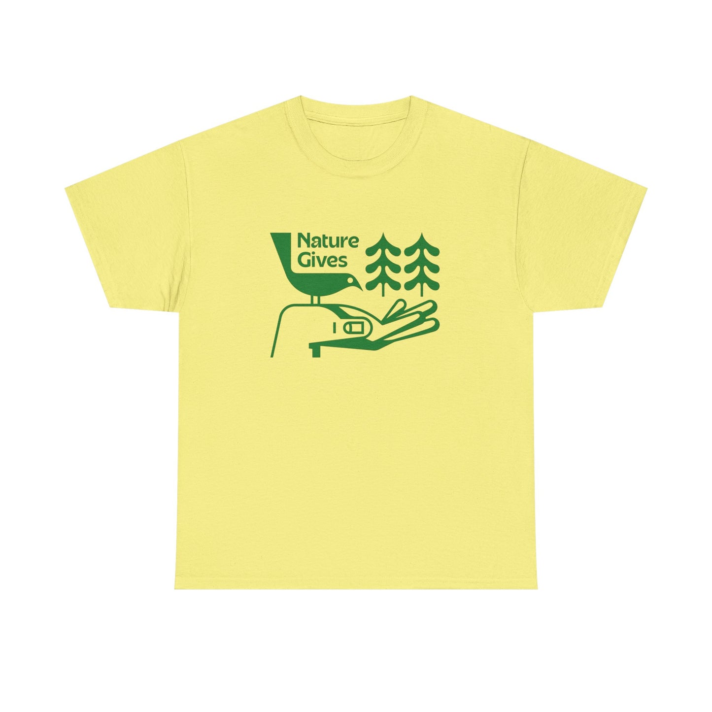 Nature Gives Vintage Graphic T Shirt NEW ADULT TEE Cotton