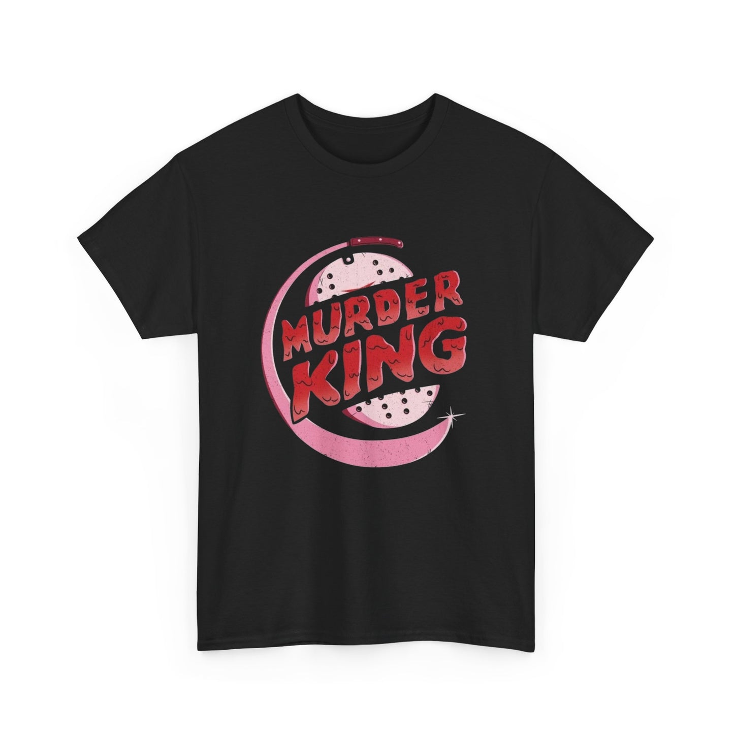 Murder King Funny Burgers Graphic T Shirt NEW Unisex Heavy Cotton Tee