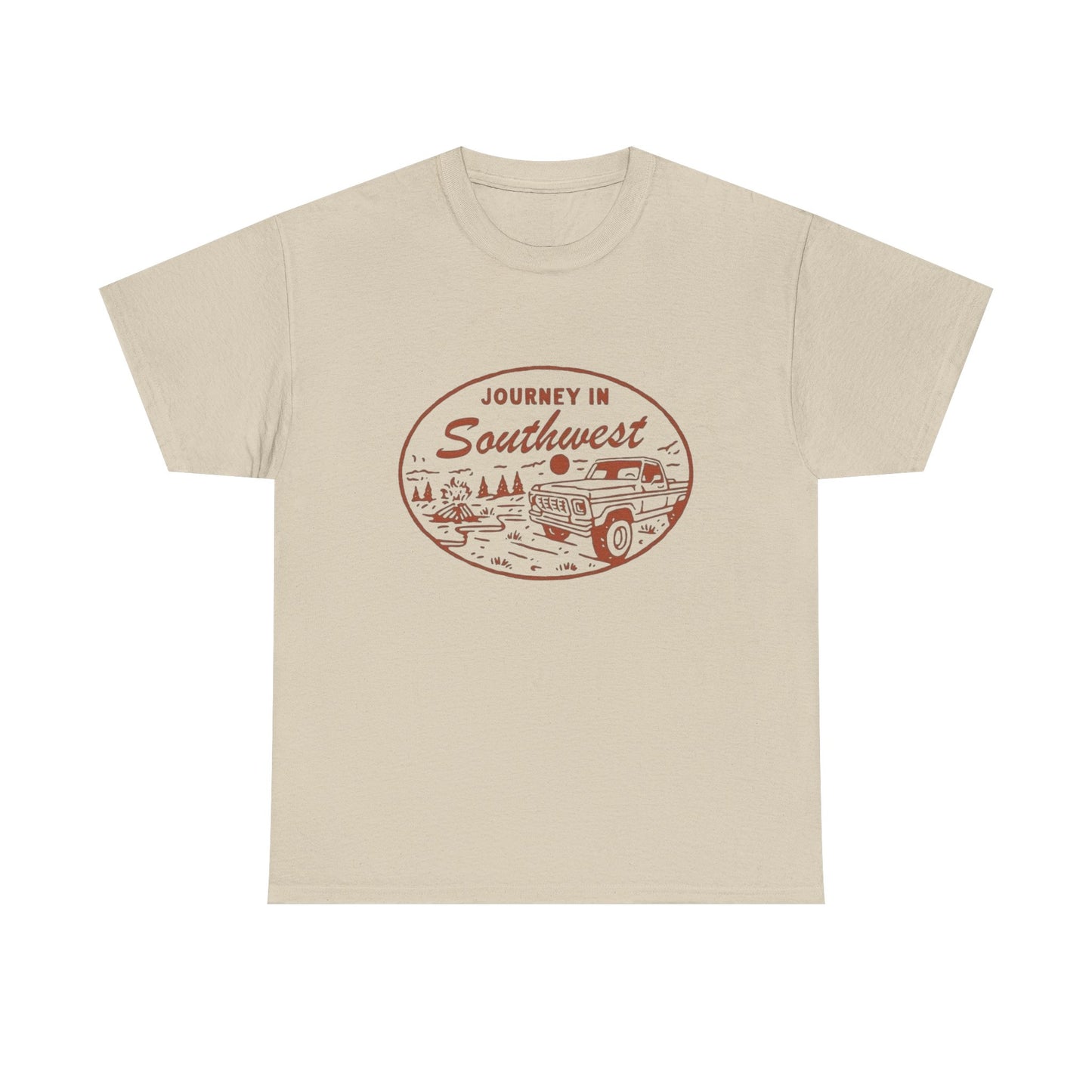 Journey In Southwest Graphic T Shirt Unisex Heavy Cotton Tee