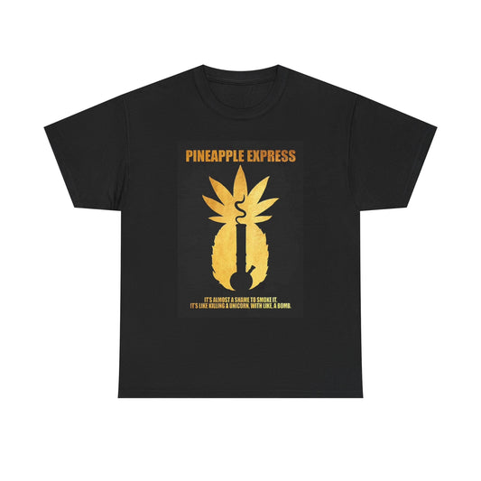 Pineapple Express Graphic T Shirt Vintage Strain Weed Unisex Heavy Cotton Tee