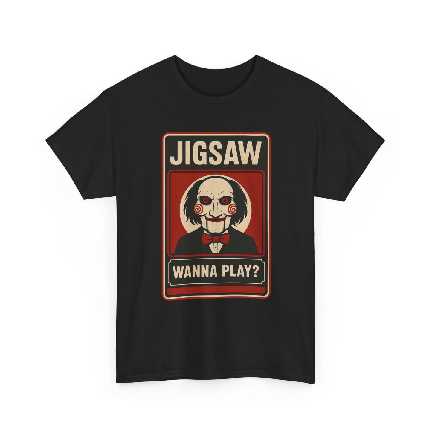 Jigsaw Wanna Play Graphic T Shirt S-5XL NEW Unisex Heavy Cotton Tee