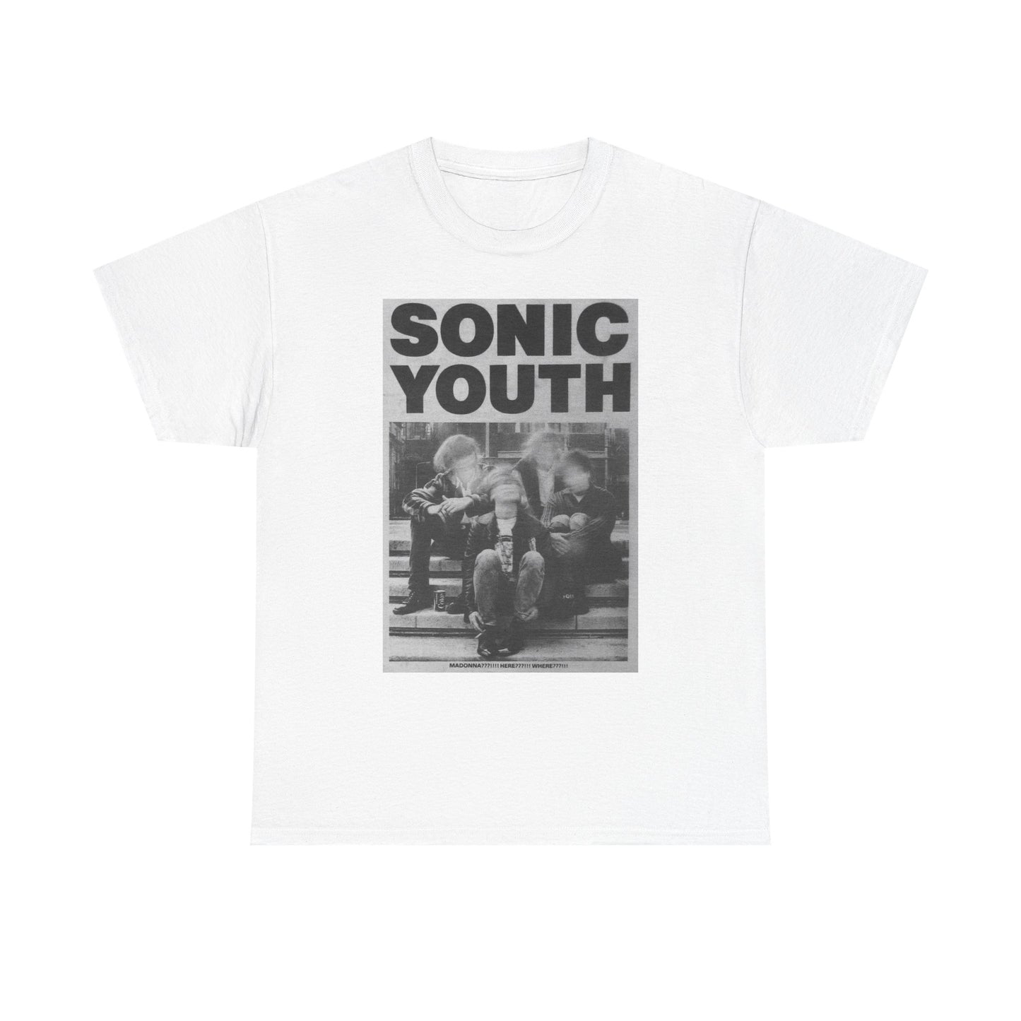 Sonic Youth Graphic T Shirt Vintage Rock Tour Unisex Heavy Cotton Tee