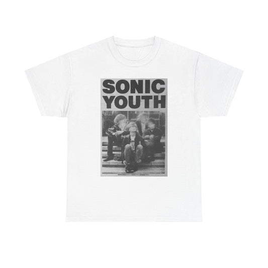 Sonic Youth Graphic T Shirt Vintage Rock Tour Unisex Heavy Cotton Tee
