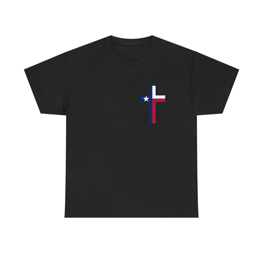 Texas State Cross Flag Graphic T Shirt ADULT NEW