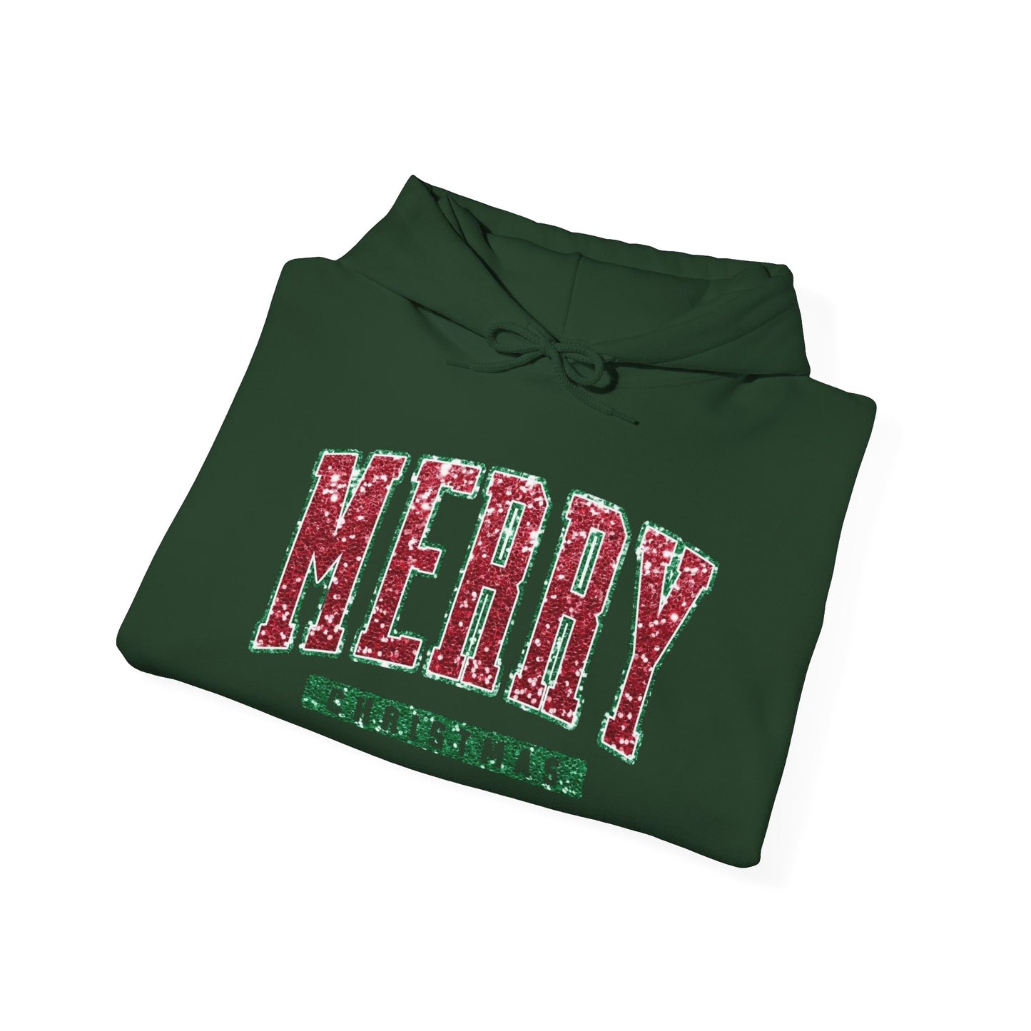 Merry Christmas Festive Graphic Hoodie Unisex Heavy Blend™ Hooded Sweatshirt NEW