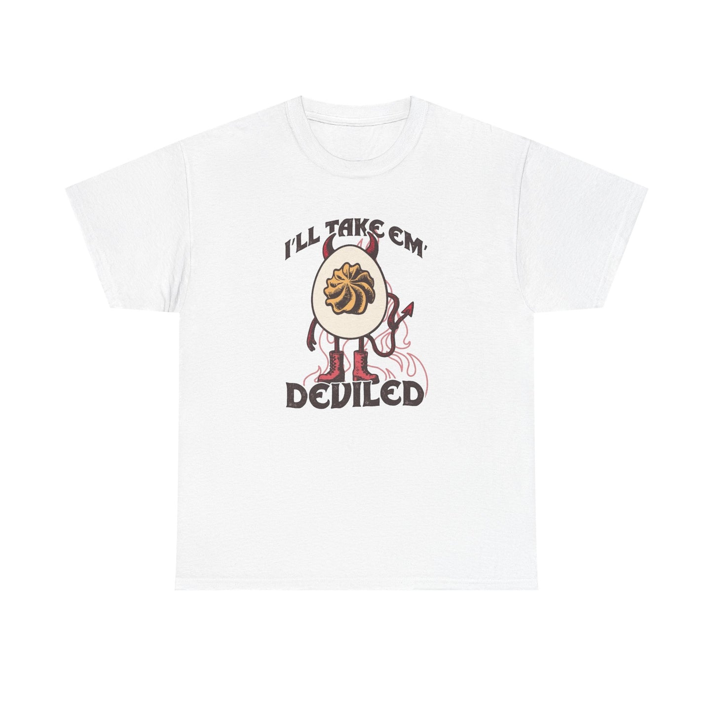 Funny Deviled Egg Jokes Graphic T Shirt NEW Unisex Heavy Cotton Tee
