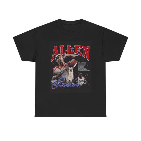 Allen Iverson Graphic T Shirt Vintage 90s Retro Unisex Heavy Cotton Tee