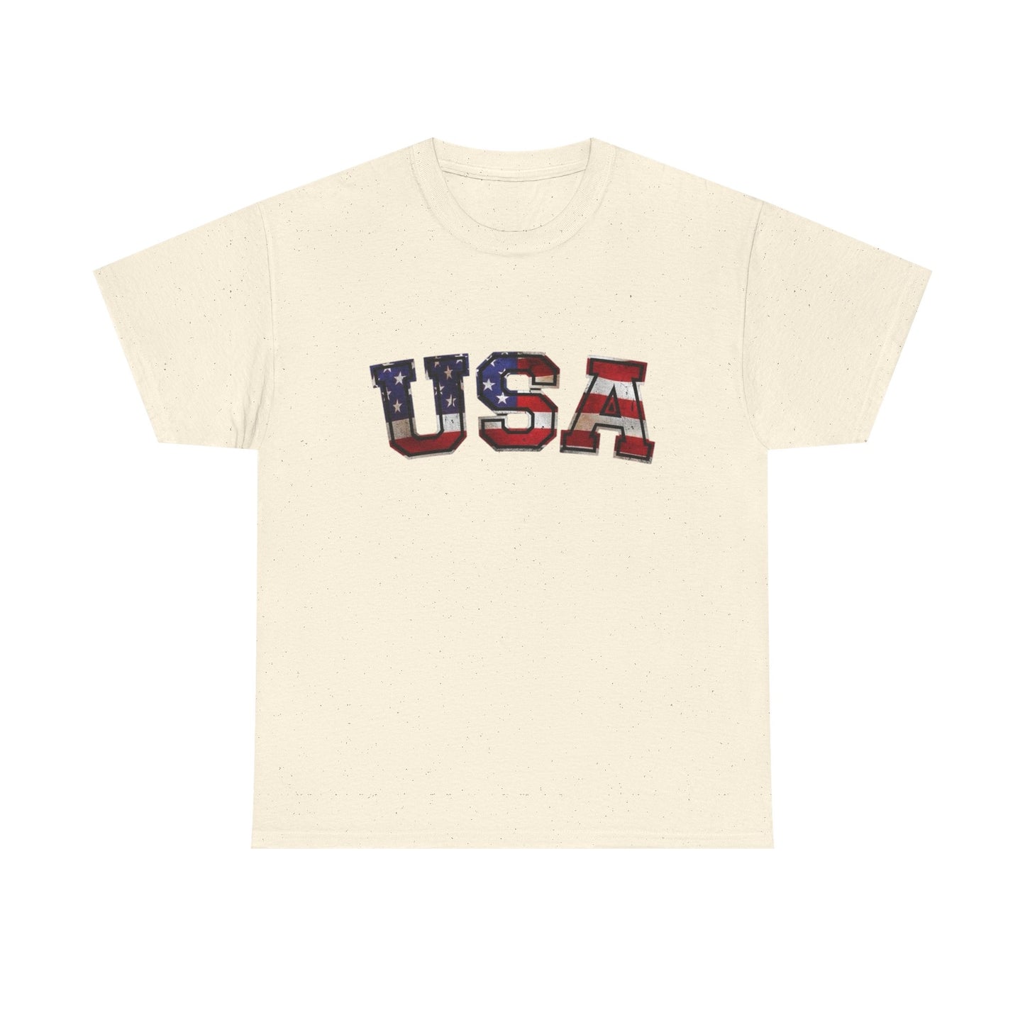 USA American Flag Retro Graphic T Shirt Unisex NEW Heavy Cotton Tee