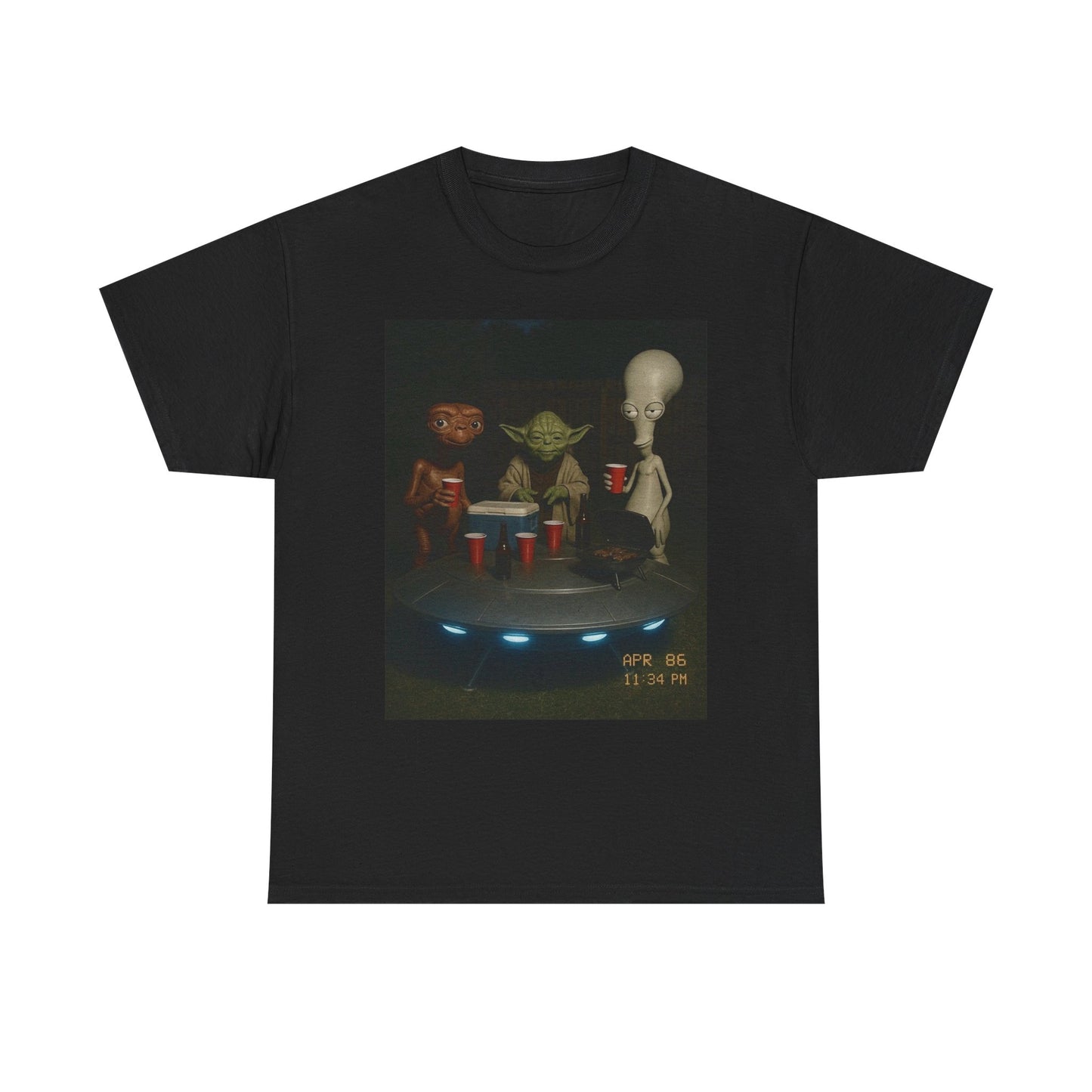 Alien Drinking Buddies Graphic T Shirt NEW Adult Tee
