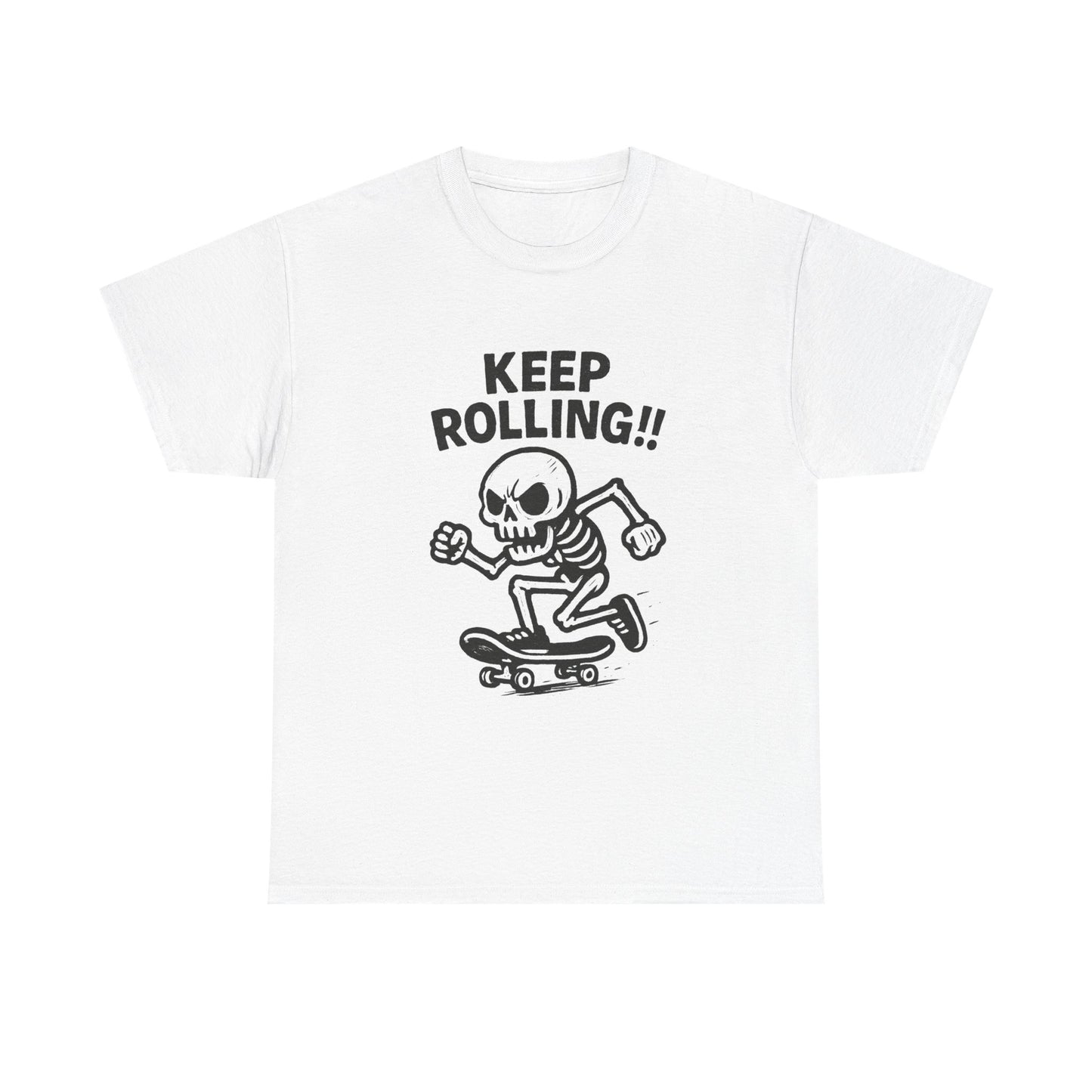 Keeping Rolling Skateboarding SB Graphic T-Shirt Comfy Cotton Tee Brand NEW