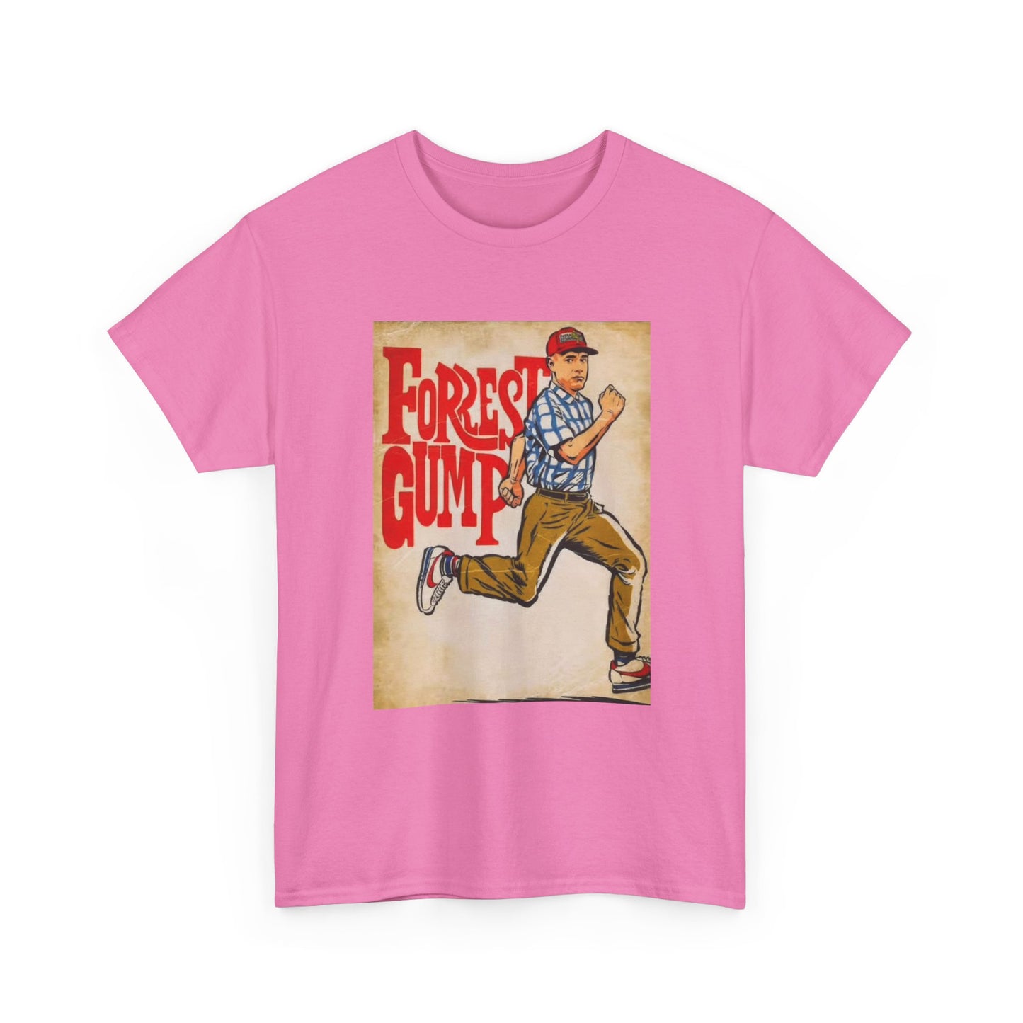 Forrest Gump Tshirt Vintage Retro Movie Poster Unisex Heavy Cotton Tee