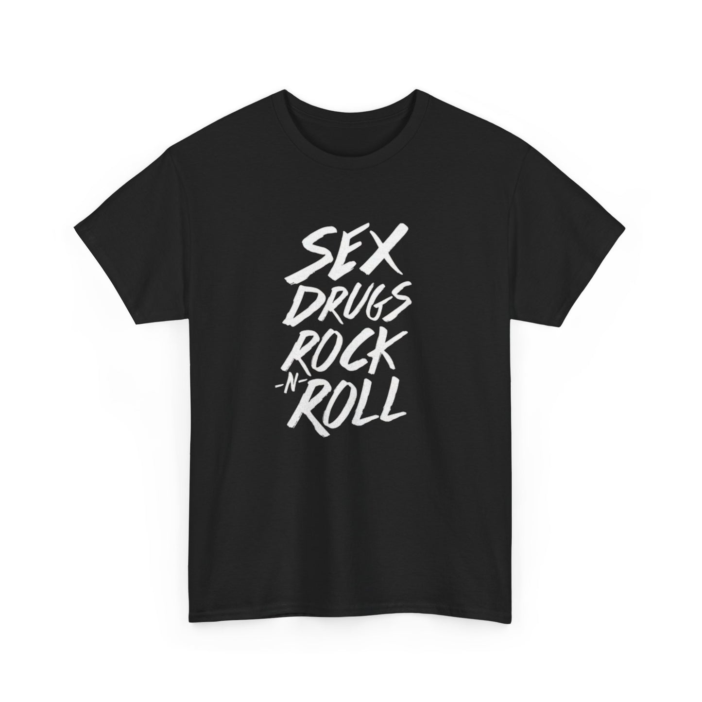 Sex Drugs And Rock N Roll Graphic T Shirt Unisex Heavy Cotton Tee