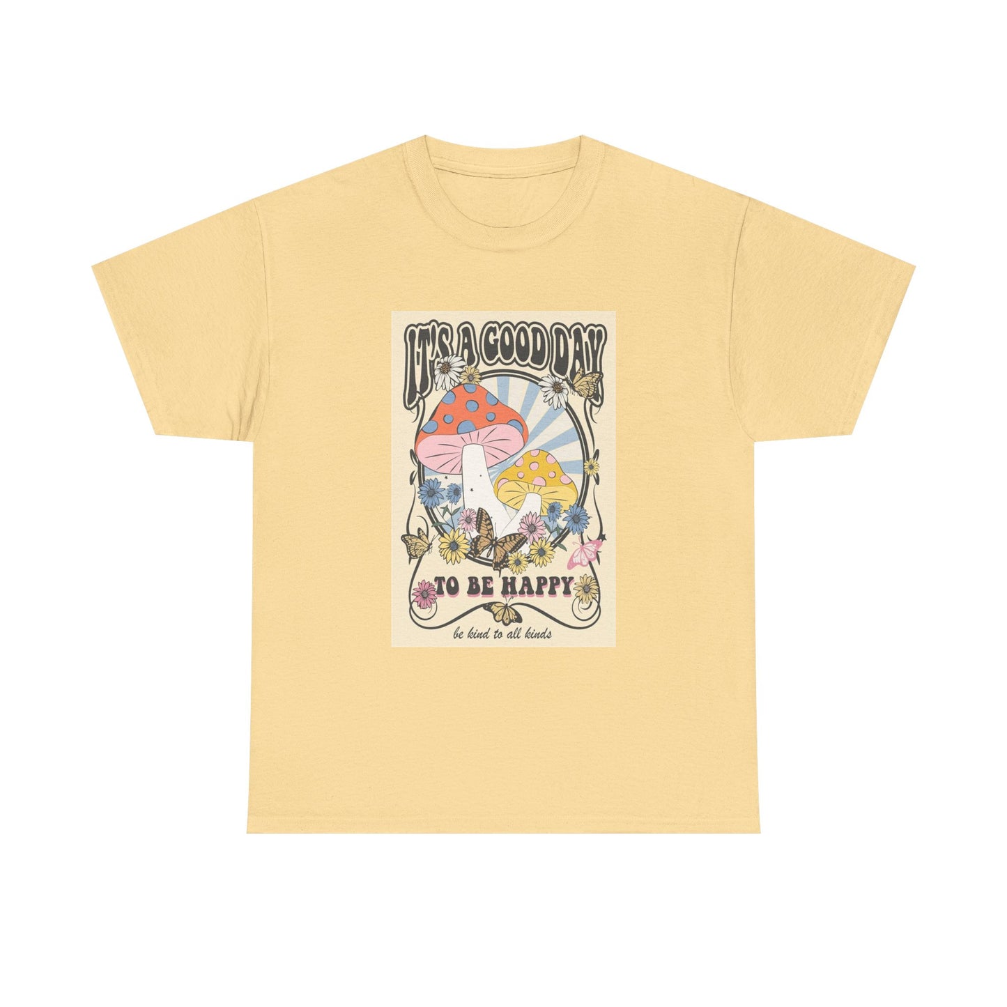 Trippy Mushroom Hunter Tshirt Mystical Graphic Vibe Unisex Its A Good Day