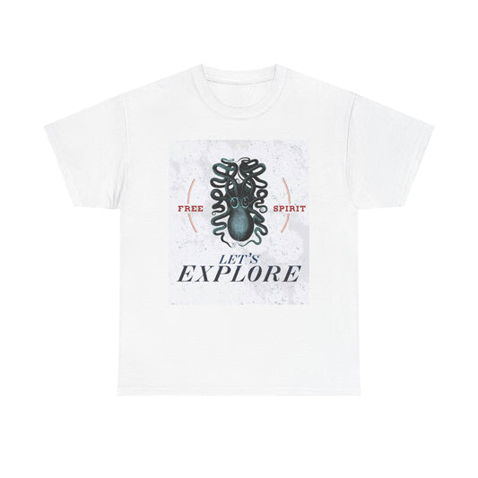 Lets Explore Graphic T Shirt Unisex Heavy Cotton Tee