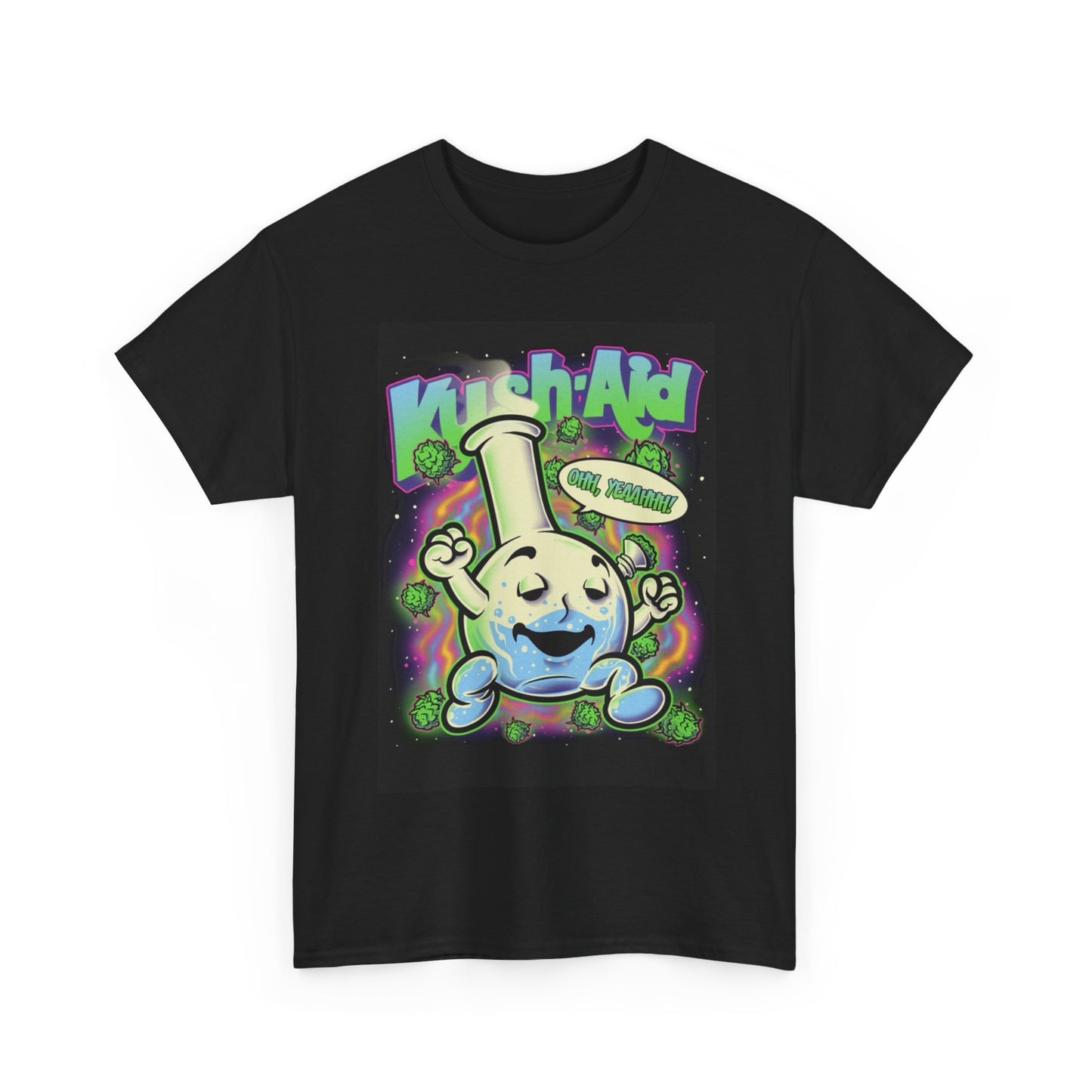 Kool Aid Kush Tshirt Vintage Bong Funny Weed Graphic Unisex Heavy Cotton Tee
