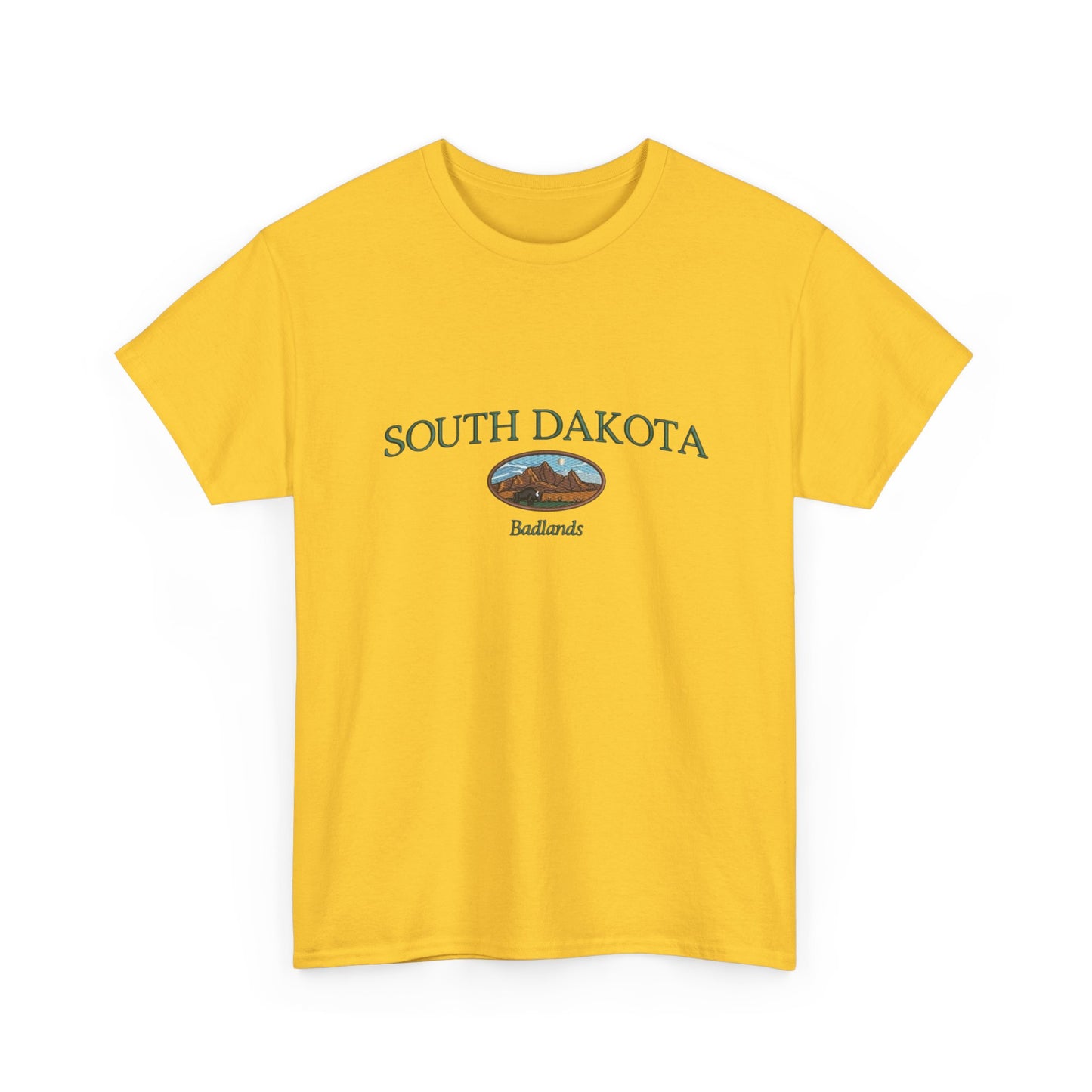 South Dakota Badlands Graphic T Shirt NEW Unisex Heavy Cotton Tee