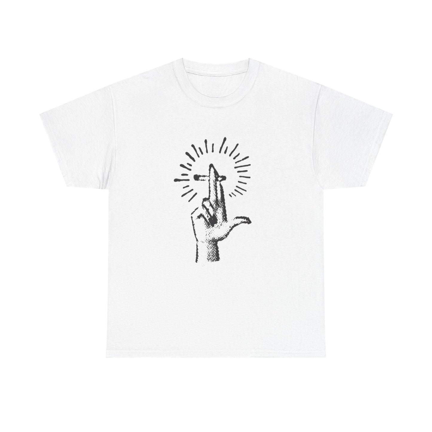 Light It Up Weed Joint Graphic T Shirt Unisex Heavy Cotton Tee